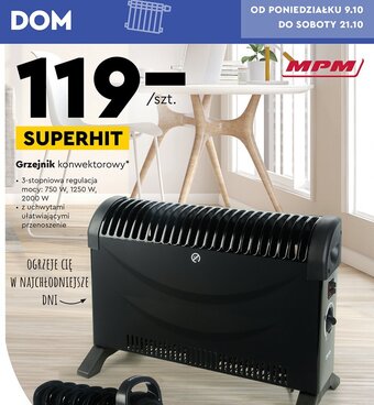 Biedronka Grzejnik konwektorowy 750 w-2000 w oferta