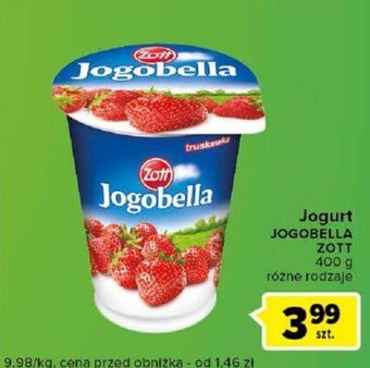 Carrefour Jogurt JOGOBELLA ZOTT 400g oferta