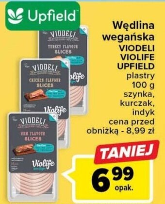 Carrefour Wędlina wegańska VIODELI VIOLIFE UPFIELD 100 g oferta