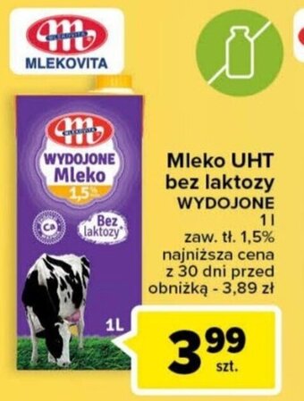 Carrefour Mleko UHT bez laktozy WYDOJONE 1l oferta