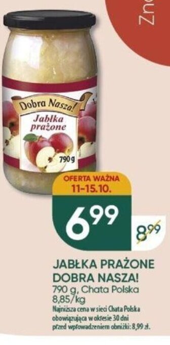 Chata Polska JABŁKA PRAŻONE DOBRA NASZA! 790 g oferta