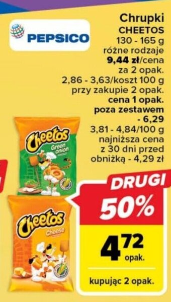 Carrefour Chrupki CHEETOS 130-165 g oferta