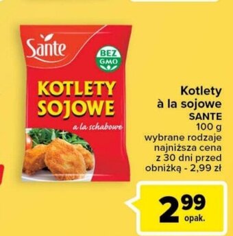 Carrefour Kotlety à la sojowe SANTE 100 g oferta