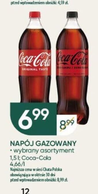 NAPÓJ GAZOWANY 1,5 l
