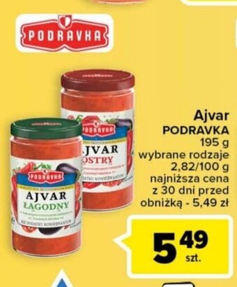 Carrefour Ajvar PODRAVKA 195g oferta