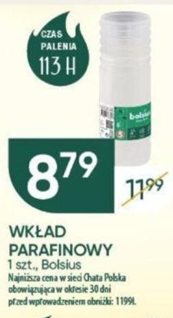 Chata Polska WKŁAD PARAFINOWY 1 szt. oferta