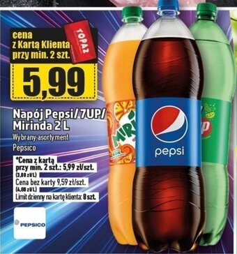 Topaz Napój Pepsi/7UP/ Mirinda 2 L oferta