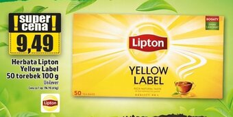Topaz Herbata Lipton Yellow Label 50 torebek 100 g oferta