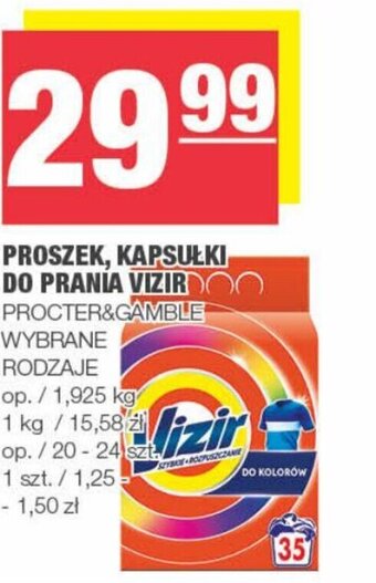 Spar PROSZEK, KAPSUŁKI DO PRANIA VIZIR oferta