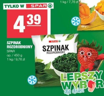Spar SZPINAK ROZDROBNIONY 450 g oferta