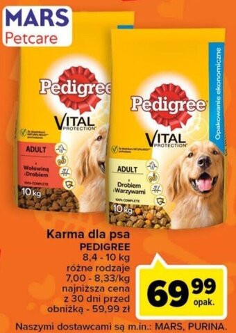 Carrefour Karma dla psa PEDIGREE 8,4-10 kg oferta