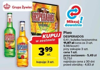 Carrefour Piwo DESPERADOS 0,4 l oferta