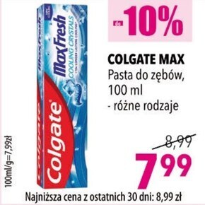 Colgate max fresh cooling crystals pasta do zębów 100 ml