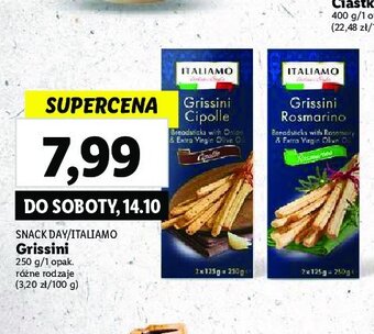 Lidl Paluszki grissini cipolle oferta
