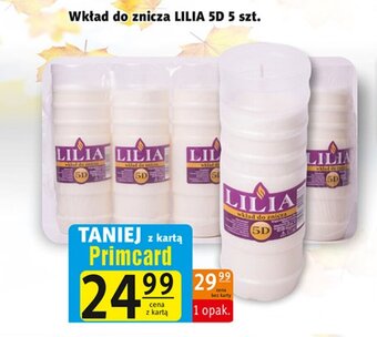 Prim Market Wkład do znicza LILIA 5D 5 szt. oferta