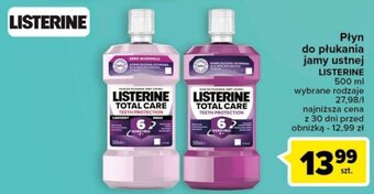 Carrefour Płyn do płukania jamy ustnej LISTERINE 500 ml oferta