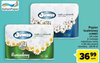 Carrefour Papier toaletowy JUMBO 24 rol. oferta