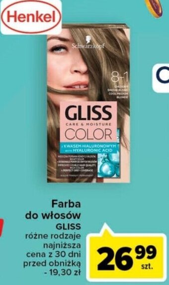 Carrefour Farba do włosów GLISS oferta