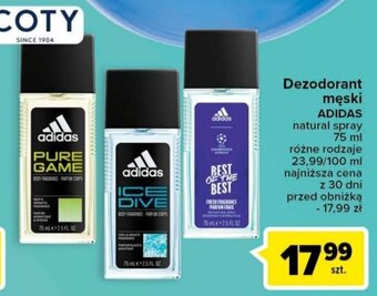 Carrefour Dezodorant męski ADIDAS 75 ml oferta