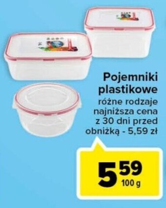 Carrefour Pojemniki plastikowe 100 g oferta