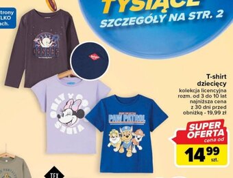 Carrefour T-shirt dziecięcy oferta