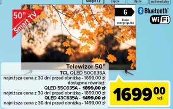 Carrefour Telewizor 50" TCL QLED 50C635A oferta