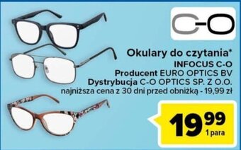 Carrefour Okulary do czytania INFOCUS C-O oferta