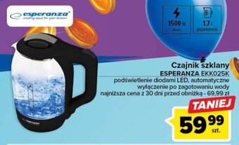 Carrefour Czajnik szklany ESPERANZA EKK025K oferta