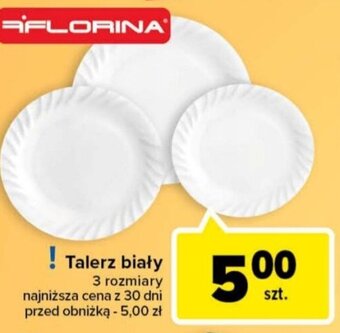 Carrefour Talerz biały oferta