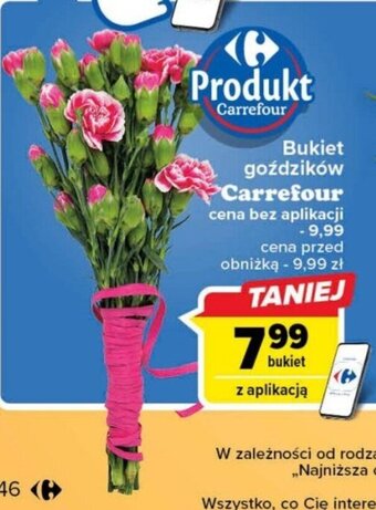 Carrefour Bukiet goździków Carrefour oferta