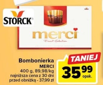 Carrefour Bombonierka MERCI 400 g oferta