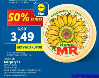 Lidl SŁYNNE MR Margaryna 500 g oferta
