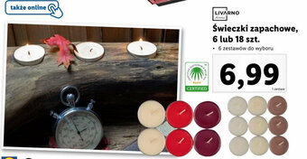 Lidl LIVARNO home Świeczki zapachowe, 6 lub 18 szt. oferta