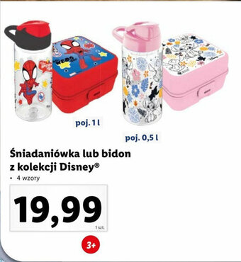Lidl Śniadaniówka lub bidon z kolekcji Disney oferta