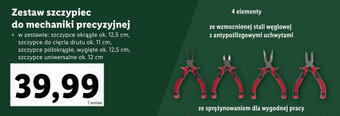 Lidl Zestaw szczypiec do mechaniki precyzyjnej oferta