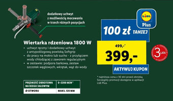 Lidl PARKSIDE Wiertarka rdzeniowa 1800 W oferta