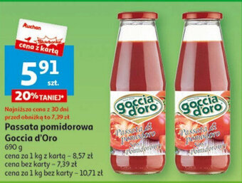 Auchan Passata pomidorowa Goccia d'Oro 690g oferta