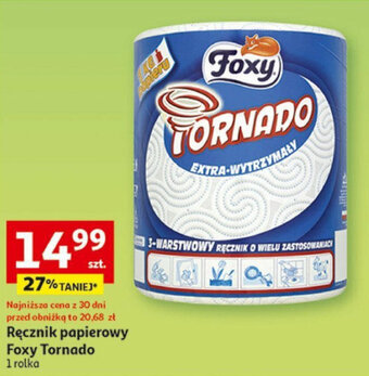 Auchan Ręcznik papierowy Foxy Tornado 1 rolka oferta
