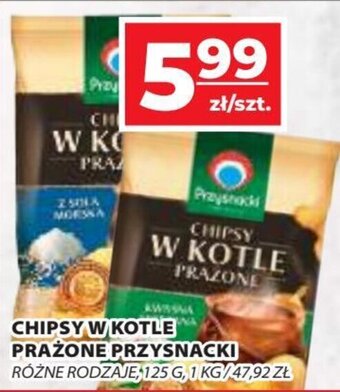 CHIPSY W KOTLE PRAŻONE PRZYSNACKI 125g