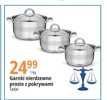 E.Leclerc Garnki nierdzewne z pokrywką oferta