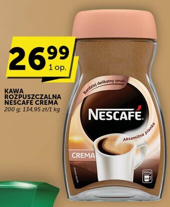 Groszek KAWA ROZPUSZCZALNA NESCAFE CREMA 200 g oferta