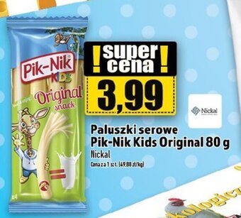 Nickal Paluszki serowe Pik-Nik Kids Original 80 g