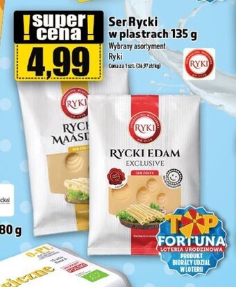 Topaz RYKI Ser Rycki w plastrach 135 g oferta