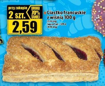 Topaz Ciastko francuskie z wiśnią 100 g oferta