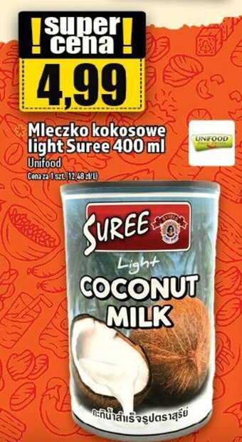 Mleczko kokosowe light Suree 400 ml