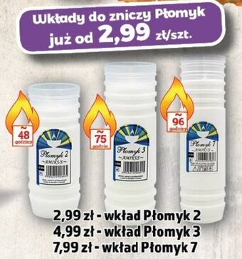 Wkłady do zniczy Płomyk