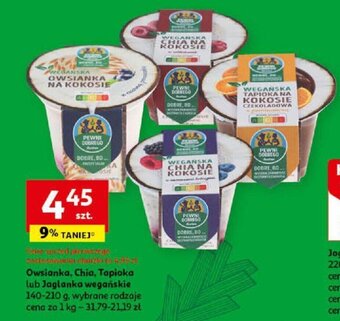 Auchan Owsianka, Chia, Tapioka lub Jaglanka wegańskie 140-210 g oferta