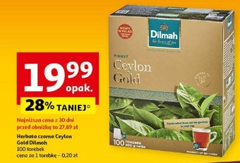 Auchan Herbata czarna Ceylon Gold Dilmah 100tb oferta