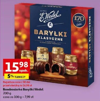 Auchan Bombonierka Baryłki Wedel 200g oferta