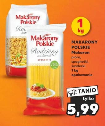 Kaufland MAKARONY POLSKIE Makaron 1 kg oferta